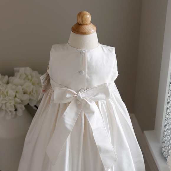 Strasburg Dress Ivory Silk Size 24 Months Flower Girl Special Occasion NWT - Picture 5 of 5